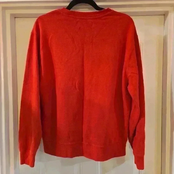 Disney Red Rainbow Collection Mickey Mouse Crewneck Pullover Red Size Large - Picture 2 of 8